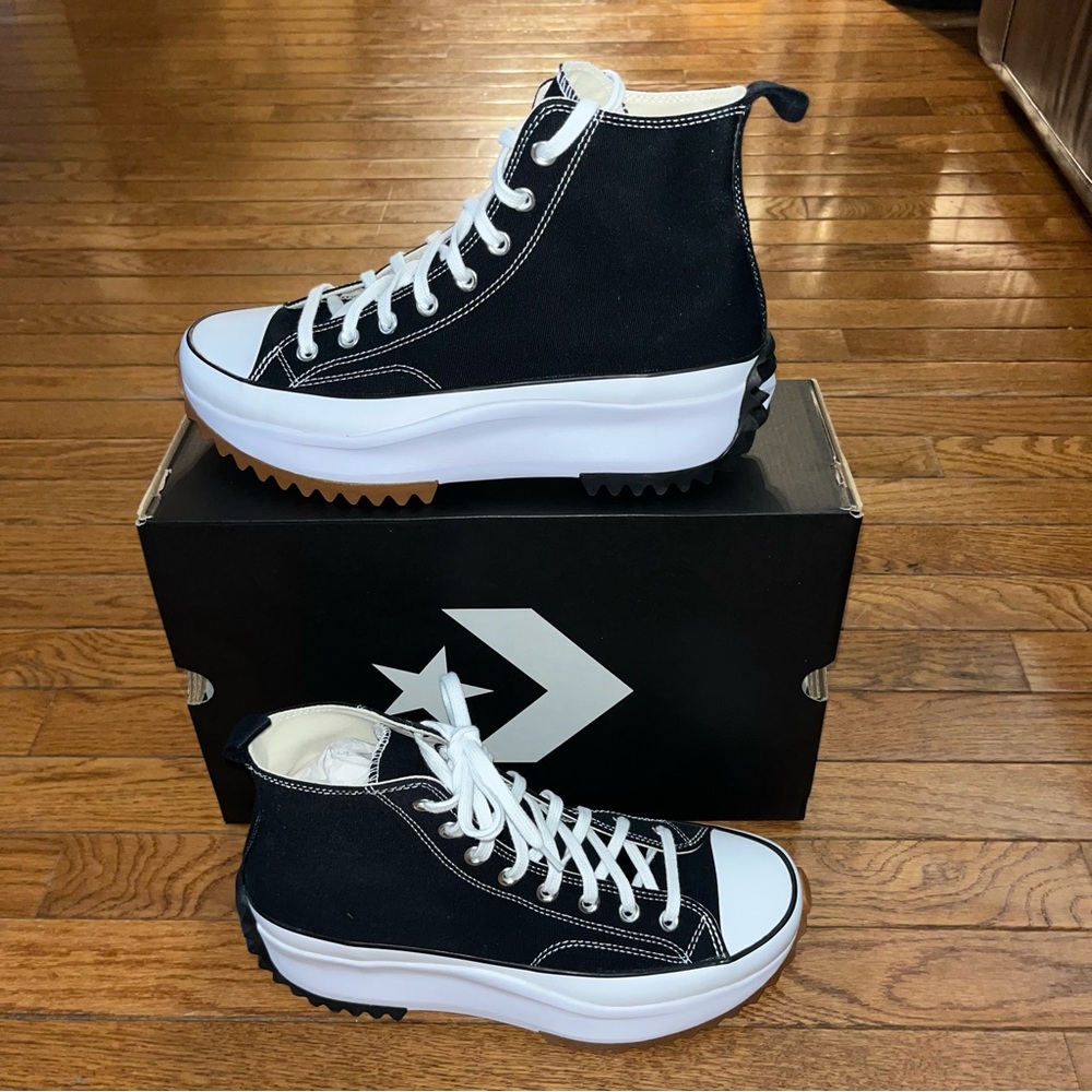 Converse Chuck Taylor All Star Run Star Hike Hightop Platform Sneakers Size 11.5 - Picture 3 of 14